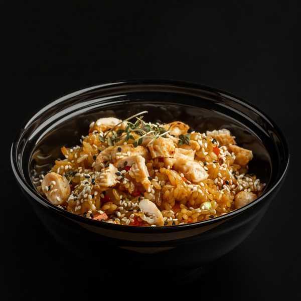 Тяхан с курицей